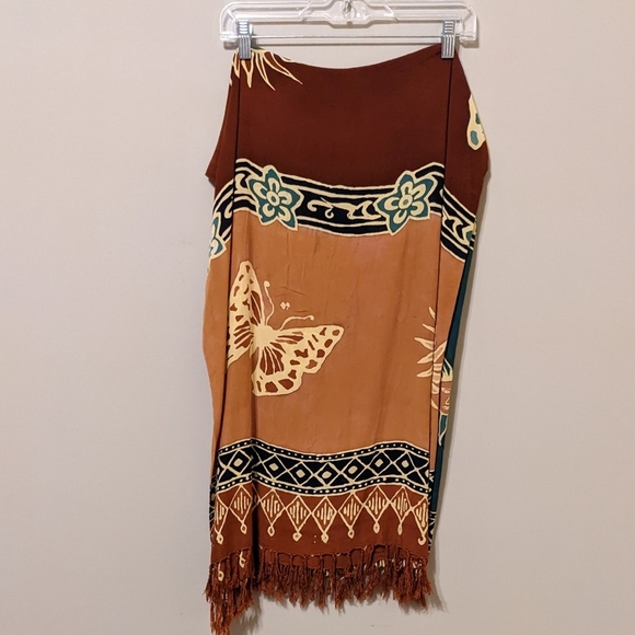 Scarf with fringe - Picture 2 of 2